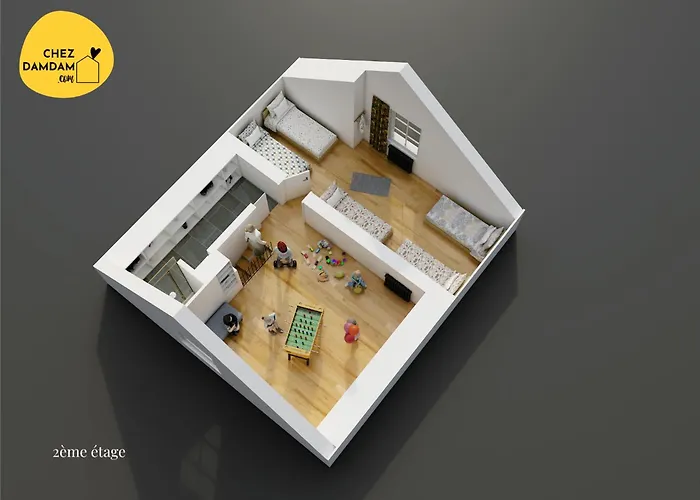 Chezdamdam - La Du Thar - 300m Piscine Babyfoot Arcade Pingpong Petanque Saint-Pair-sur-Mer