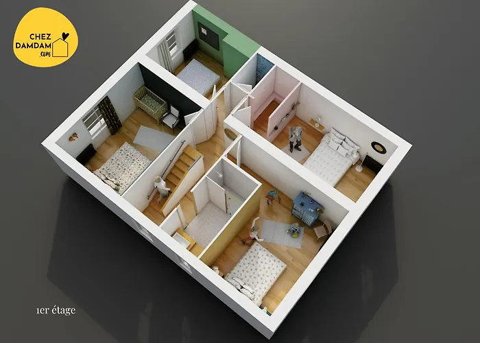 Chezdamdam - La Du Thar - 300m Piscine Babyfoot Arcade Pingpong Petanque * Saint-Pair-sur-Mer