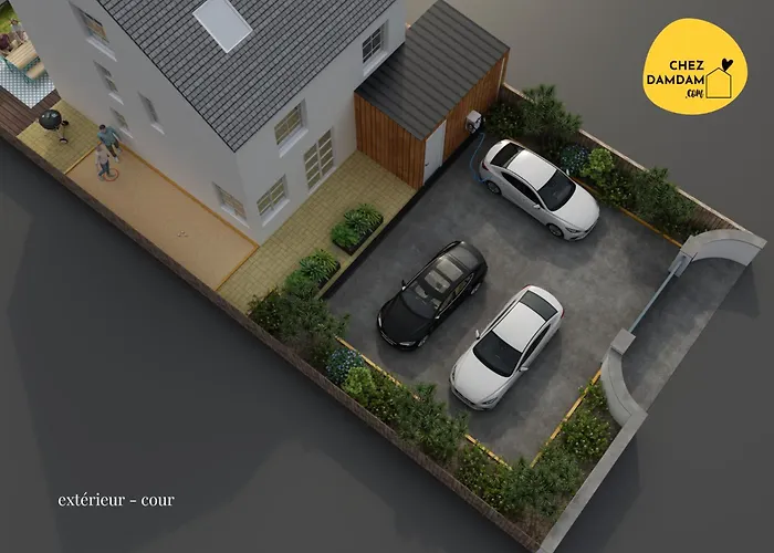 Chezdamdam - La Du Thar - 300m Piscine Babyfoot Arcade Pingpong Petanque Prázdninový dům Saint-Pair-sur-Mer