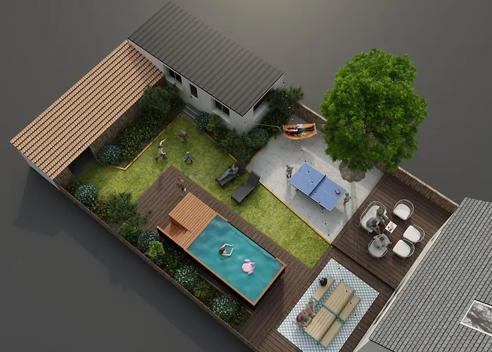 Prázdninový dům Chezdamdam - La Du Thar - 300m Piscine Babyfoot Arcade Pingpong Petanque