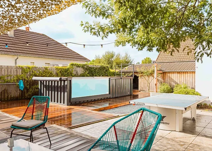 Chezdamdam - La Du Thar - 300m Piscine Babyfoot Arcade Pingpong Petanque Saint-Pair-sur-Mer